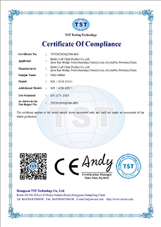 BABY WALKER EN71 CERTIFICATE